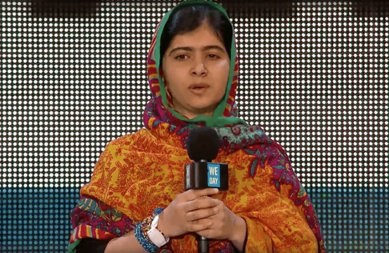 Malala at We Day UK