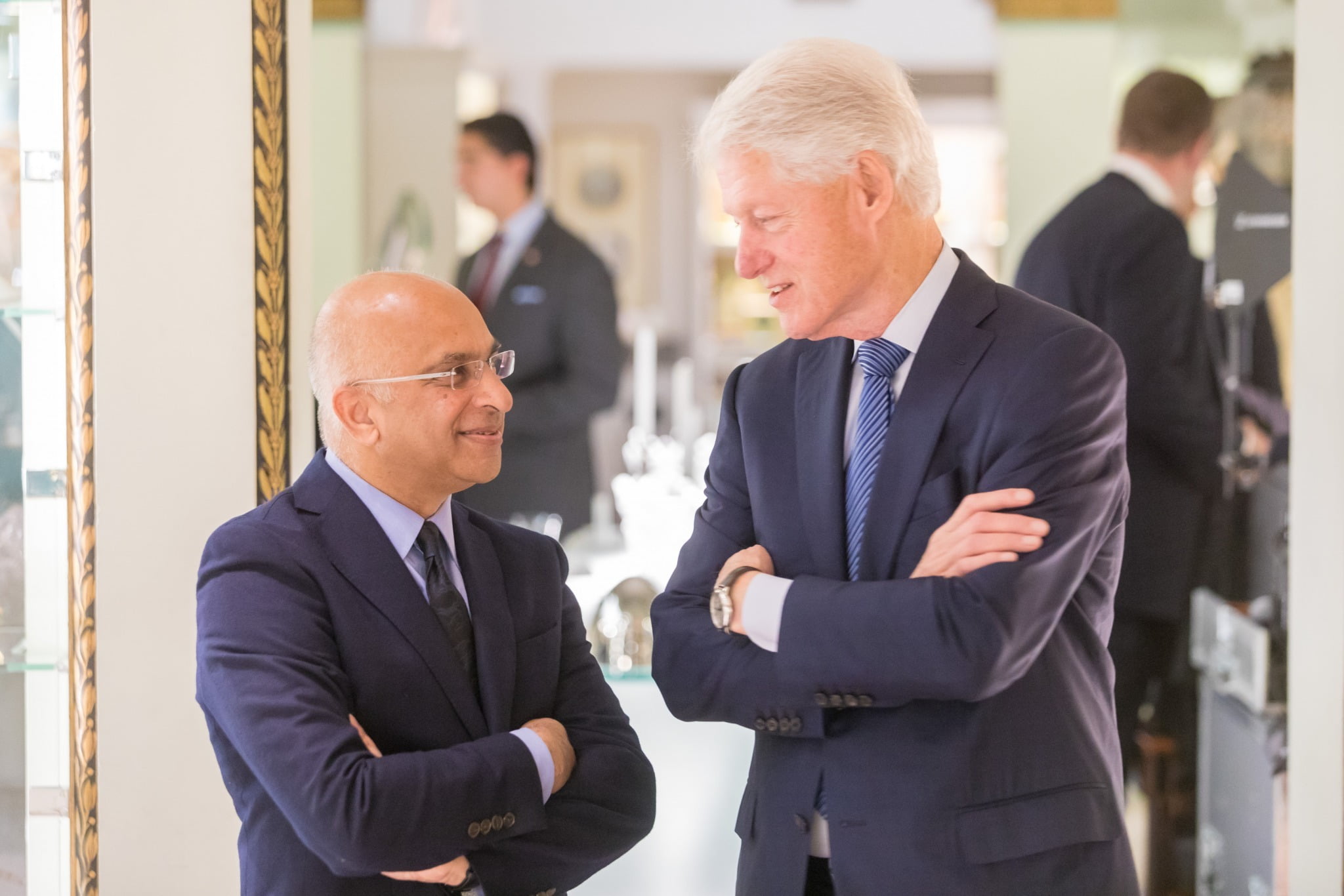 Lord Rumi Verjee and President Clinton